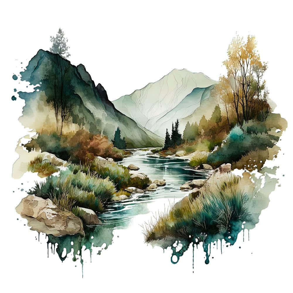 Watercolor Landscape Painting 10