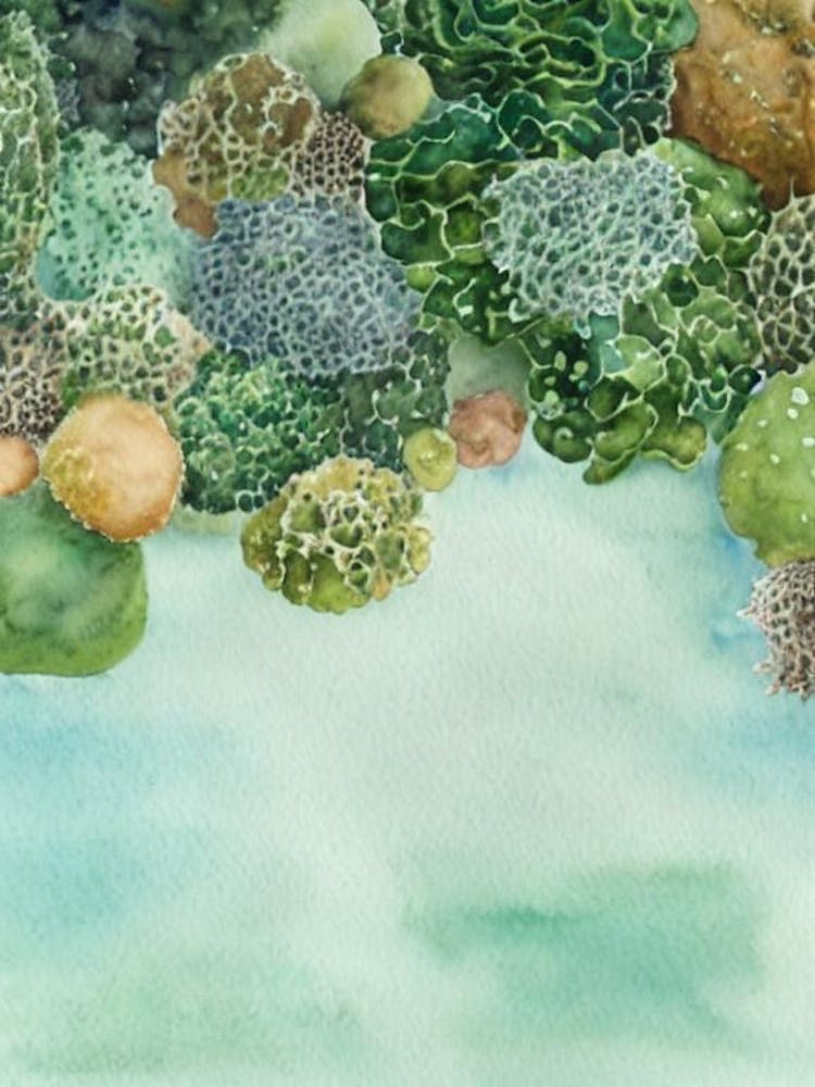 Sea Sponge Storybook Watercolour