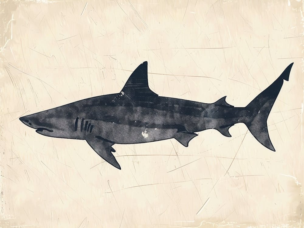 Mako Shark Grey Silhouette 1
