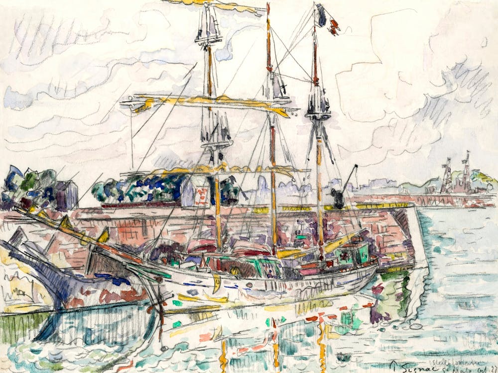 Docks At Saint Malo (1927), Paul Signac