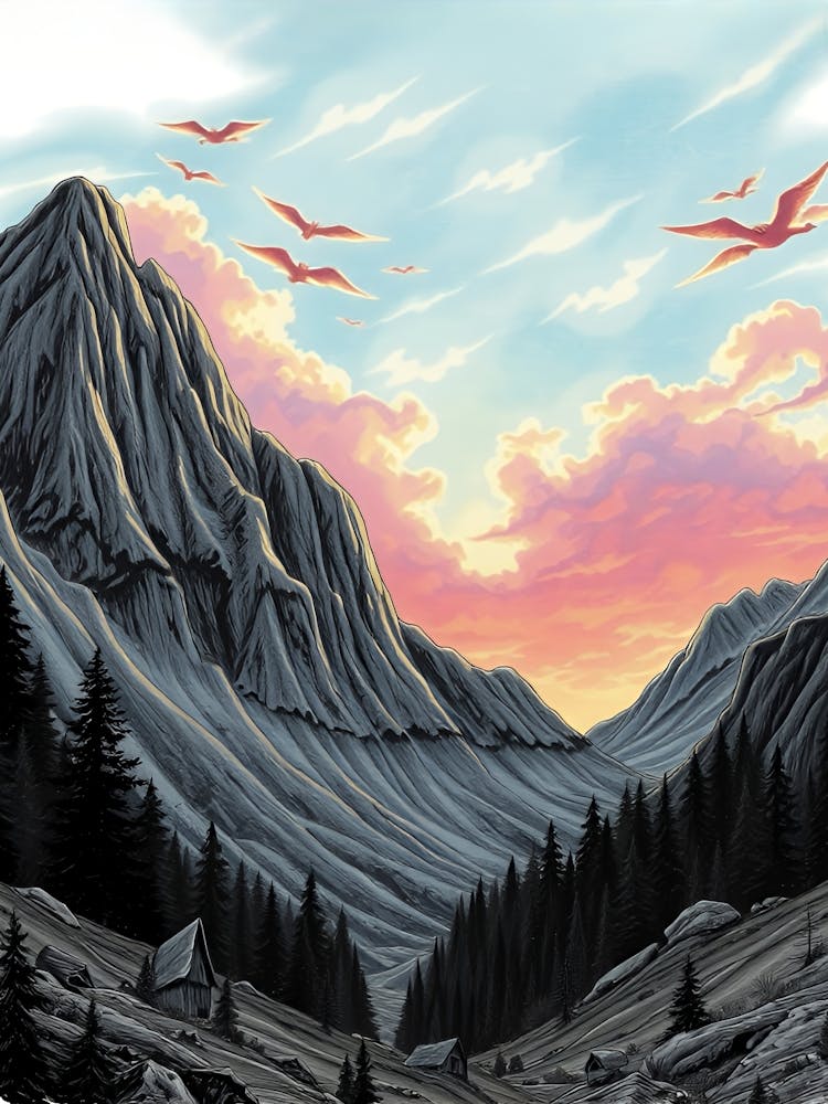 Sunset In The Mountains 57