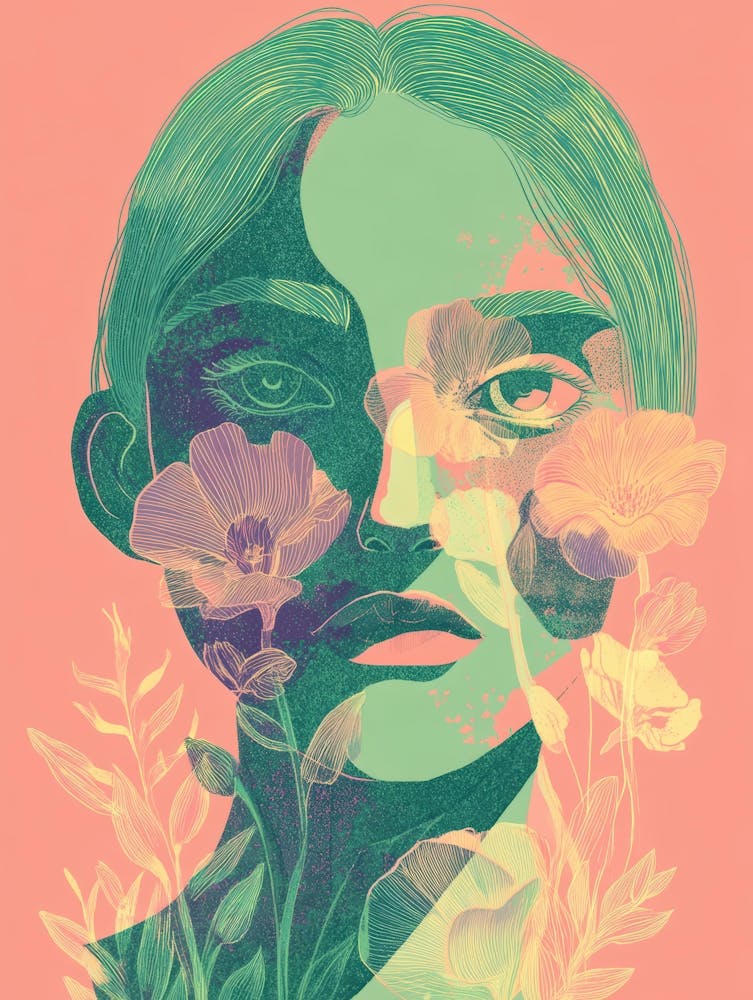 Woman With Flowers 20