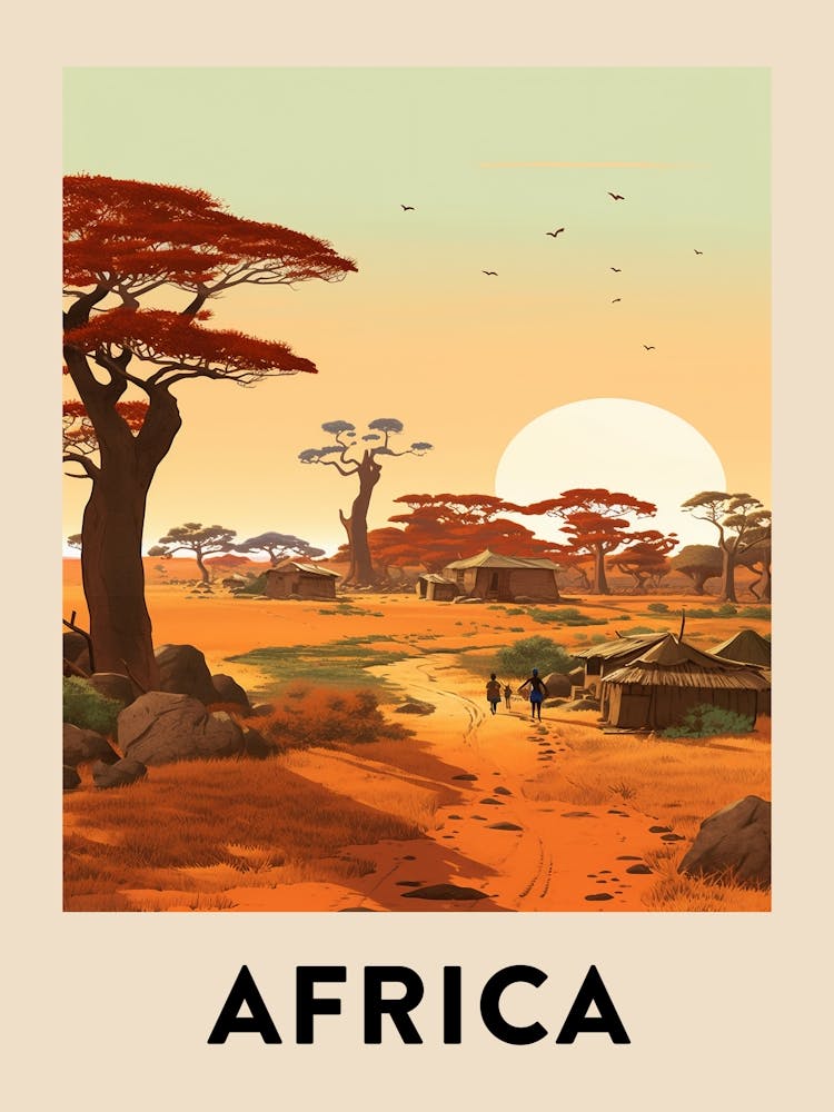 Vintage Reiseposter Afrika 8