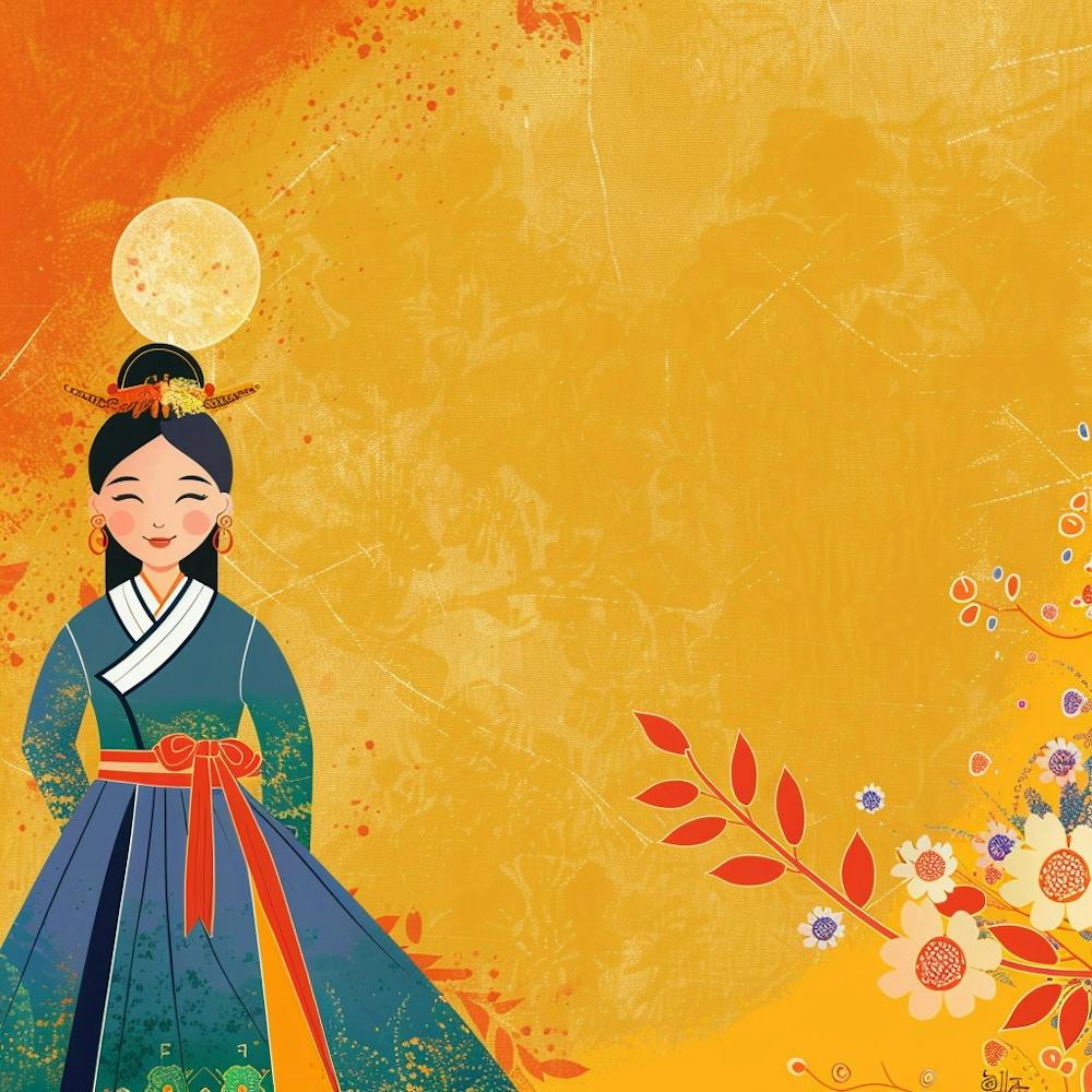 Korean Girl In Traditional Dress 2