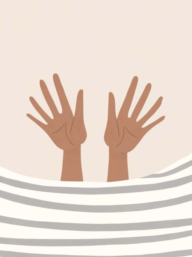 Hands In Bed Stock Photos & Royalty-Free Images