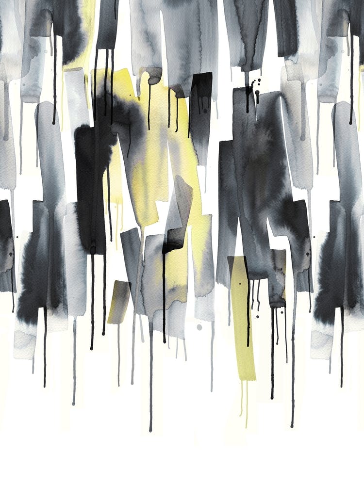 Watercolor Stripes Ultimating Gray