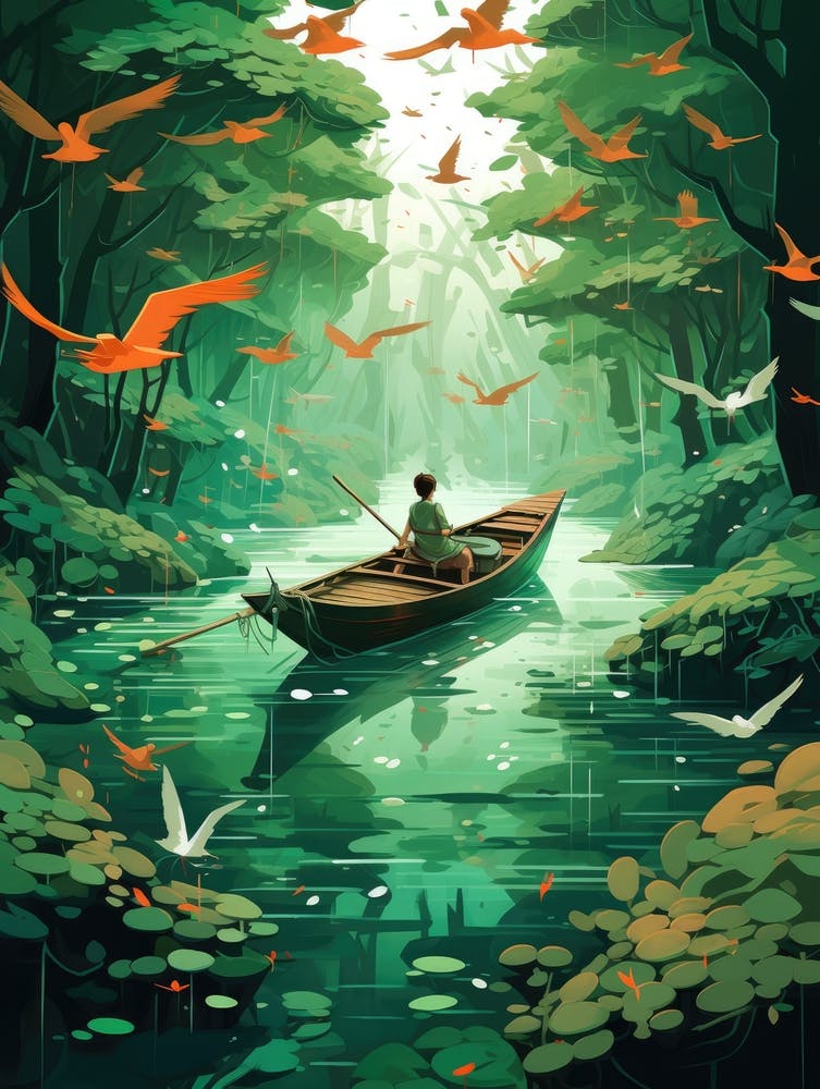 Man In A Boat 1