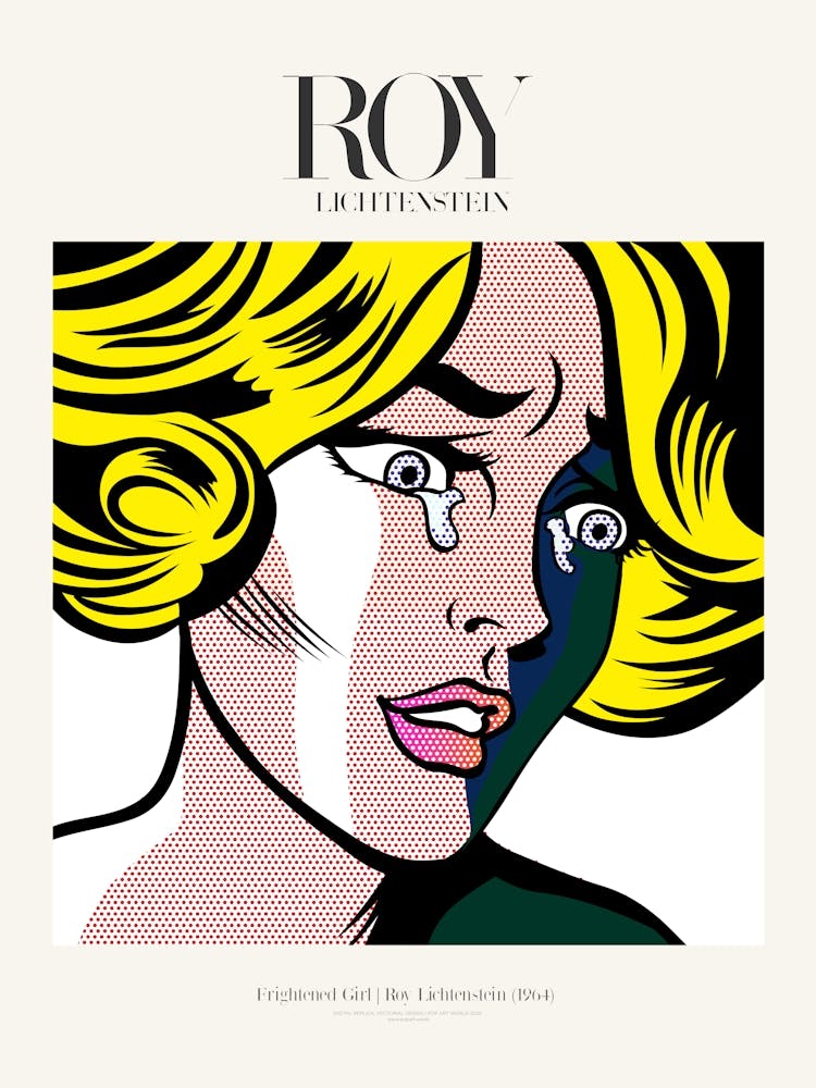 Frightened Girl Plakat|Roy Lichtenstein 1964