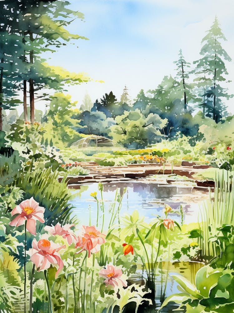 Gothenburg Botanical Gardens Watercolour 2