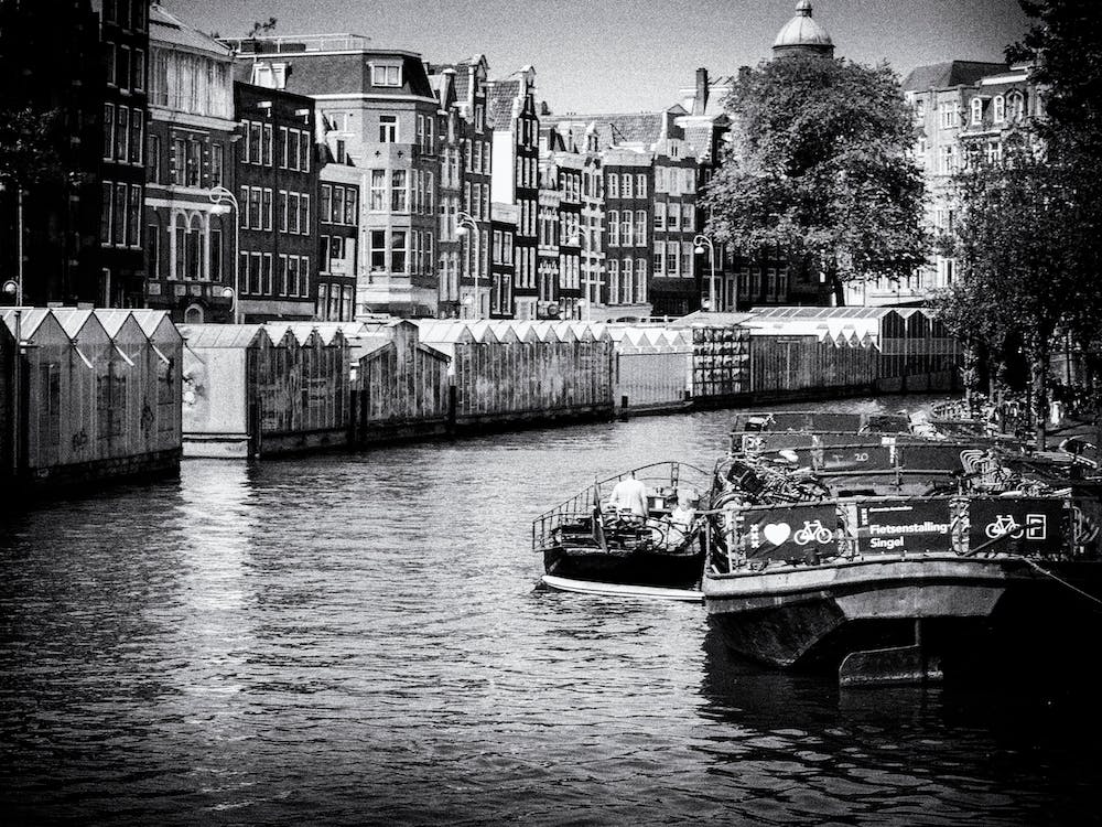 The Flowermarket On The Canals Of Amsterdam
