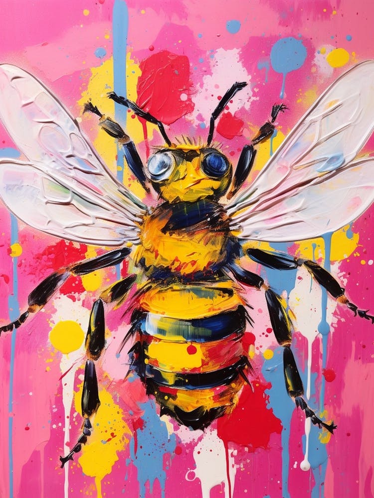 Bee Pop Art Painting Inspired 1