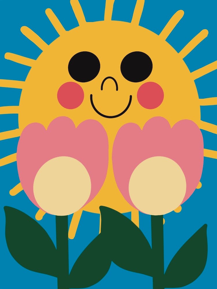 Sunshine And Tulips