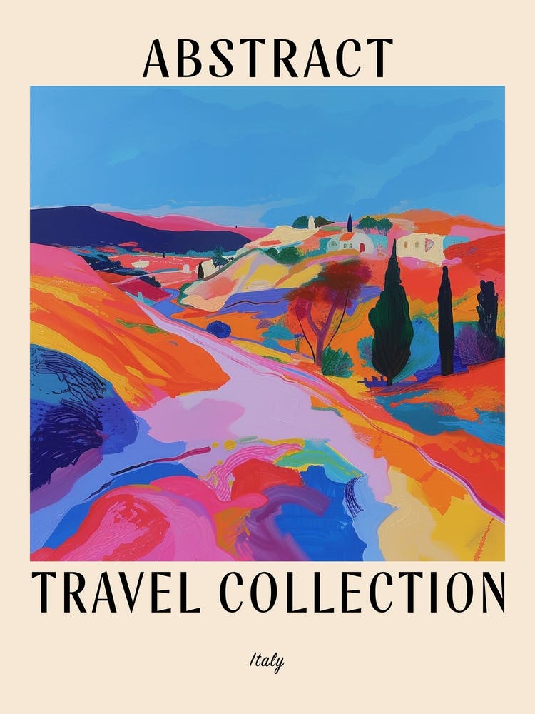 Abstract Travel Collection Poster Italy 8