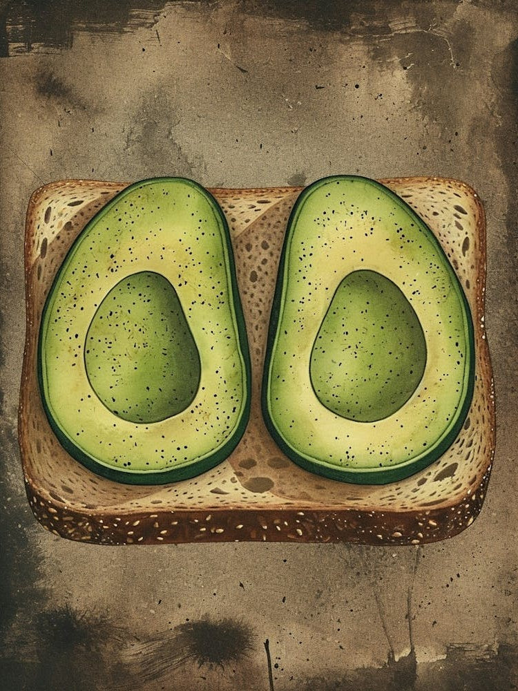 Avocado On Toast Illustration 2