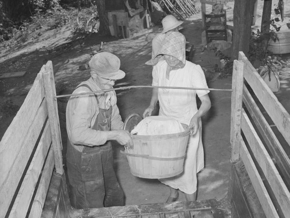 Untitled Photo, Possibly Related To Migrant Family Loading Truck Preparatory To Departure For California