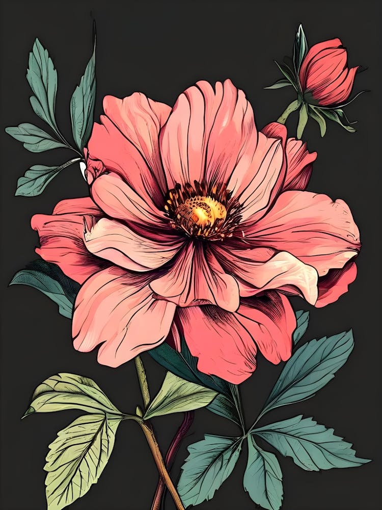 Pink Flower 6