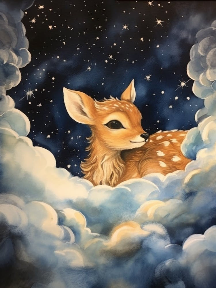 Baby Deer 5 Sleeping In The Clouds
