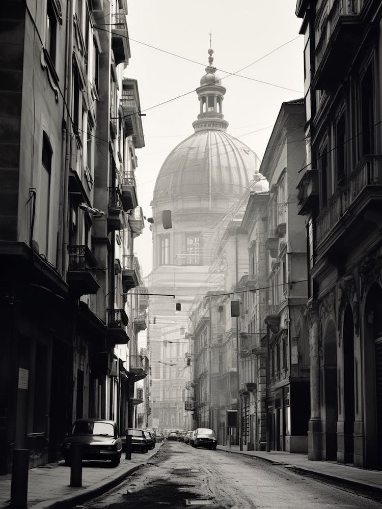 Genoa, Italy, Black And White Photography 4