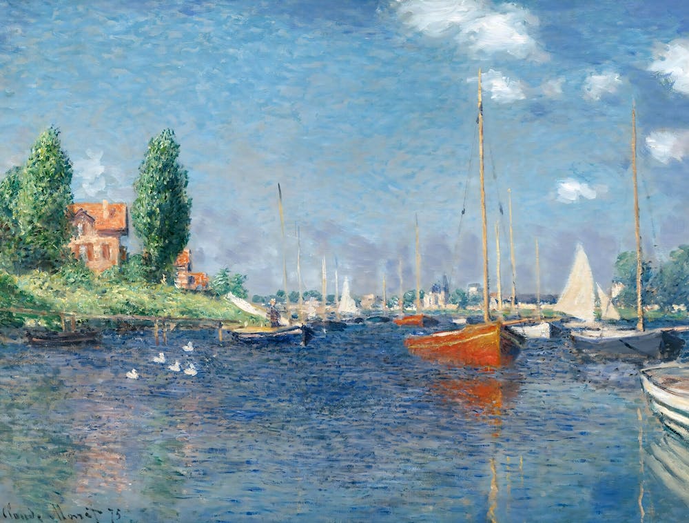 Claude Monet - Bateau Mouche