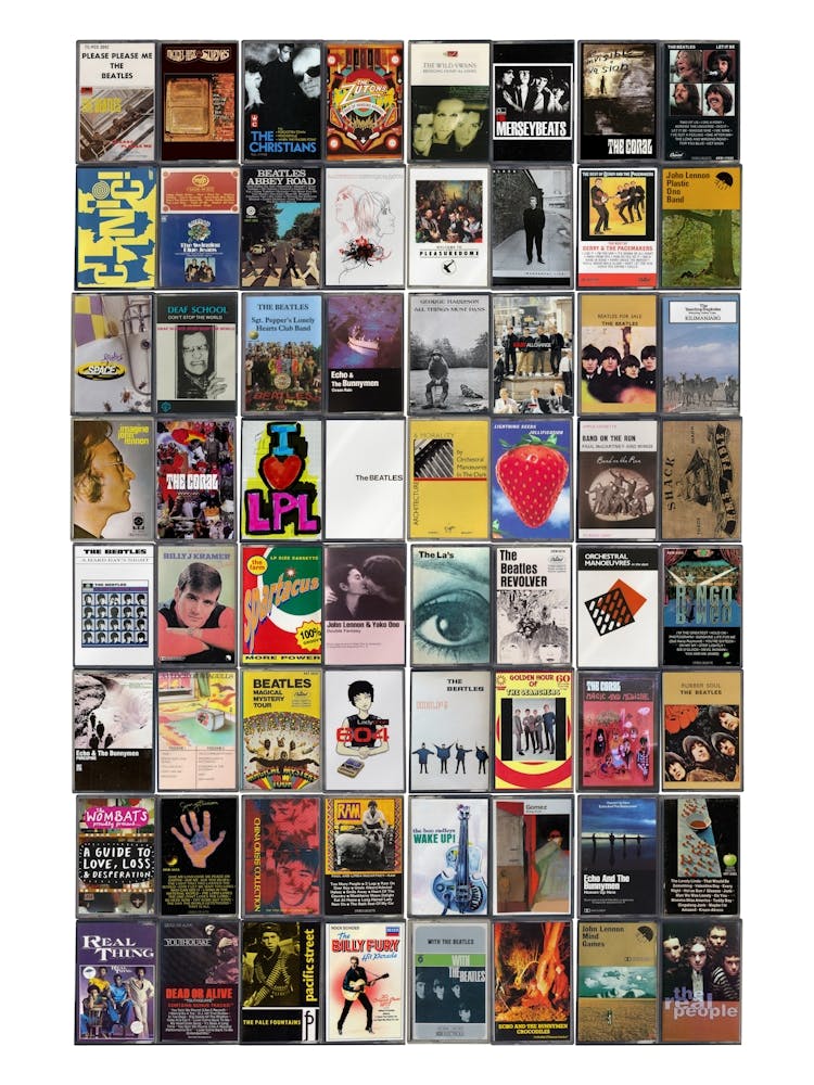 Liverpool Music Print - Retro Cassette Covers