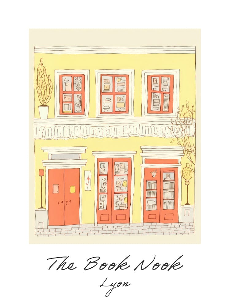 Lyon The Book Nook Pastel Colours 2 Poster