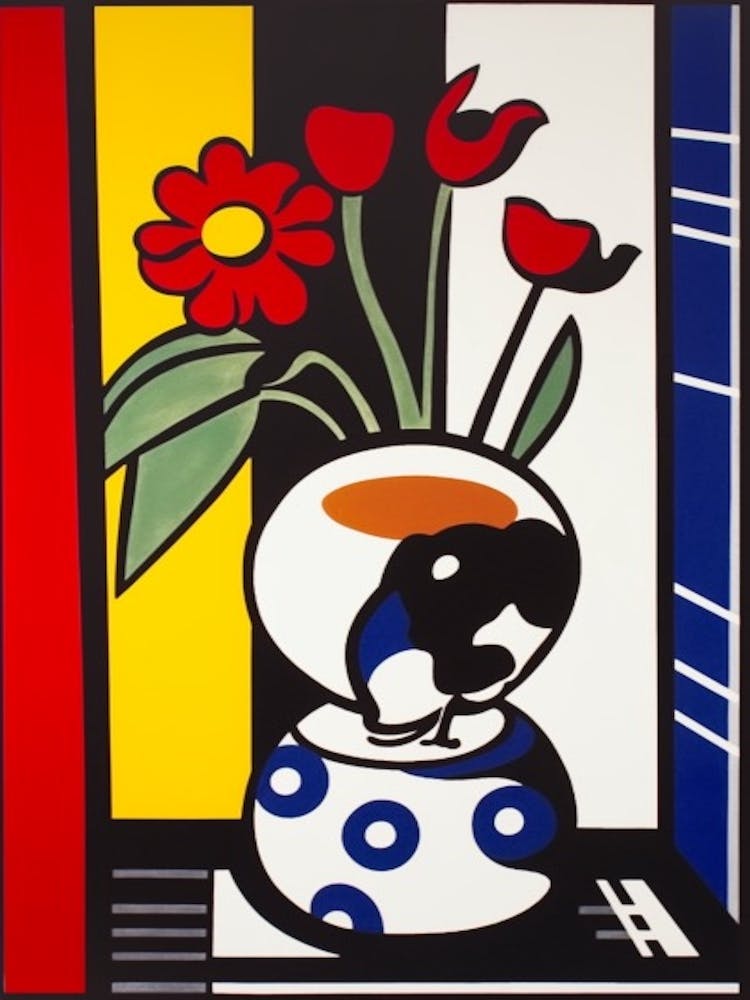 Anemone Flower Still Life  4 Pop Art Style