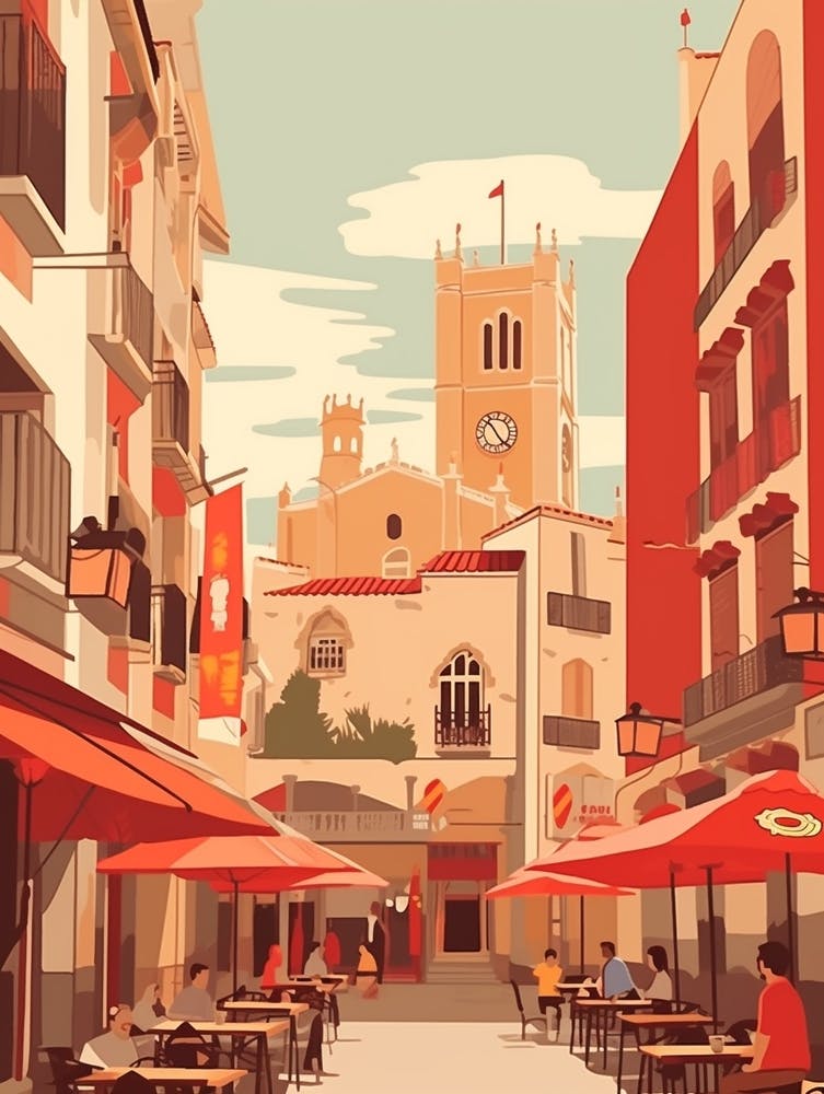 Spain 3 Travel Illustration
