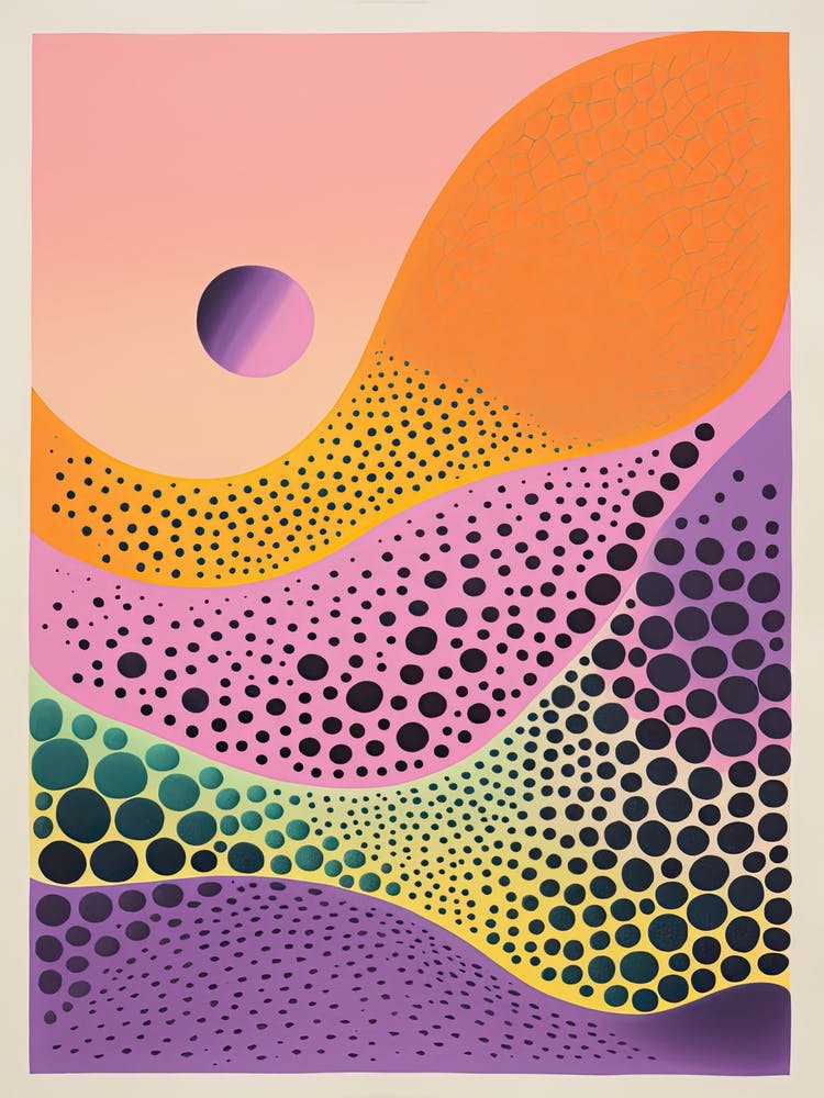 Abstract Landscape Risograph Style 6