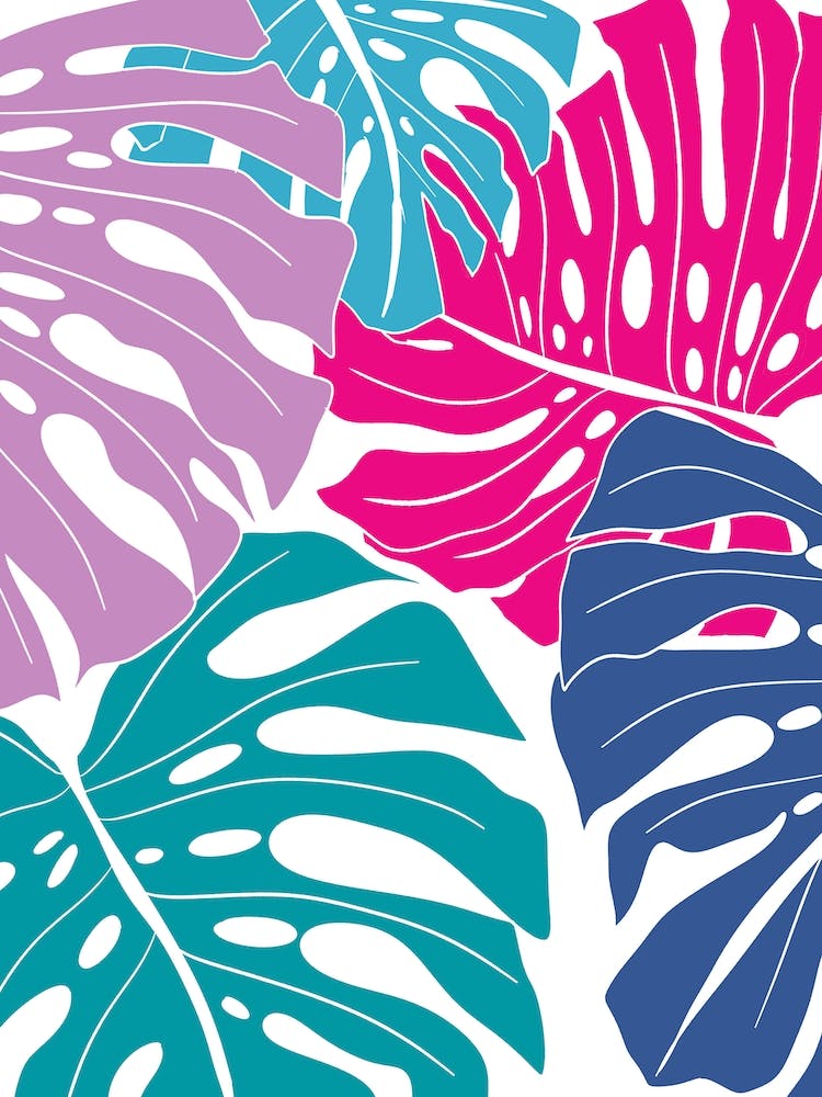 Bold Colours Monster Leaves