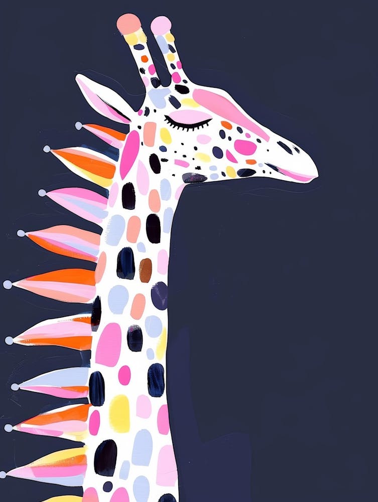 Giraffe Canvas Print 10