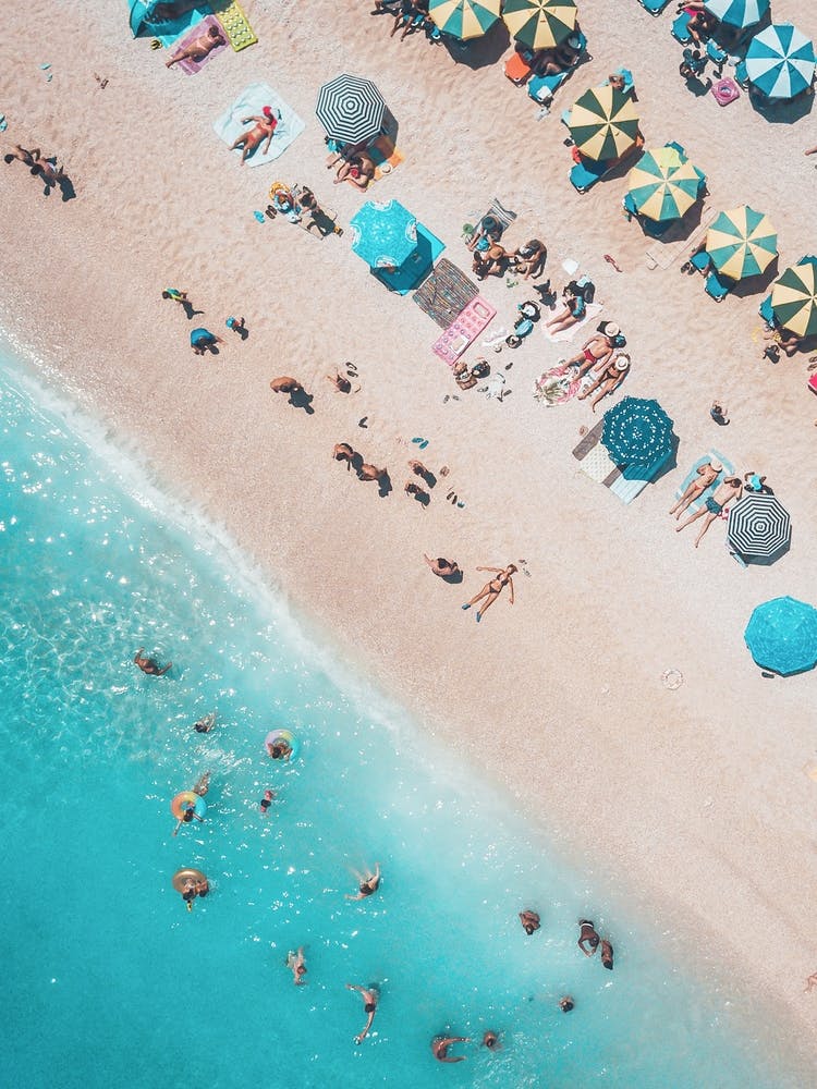 Impression Plage Aérienne, Photographie de Plage