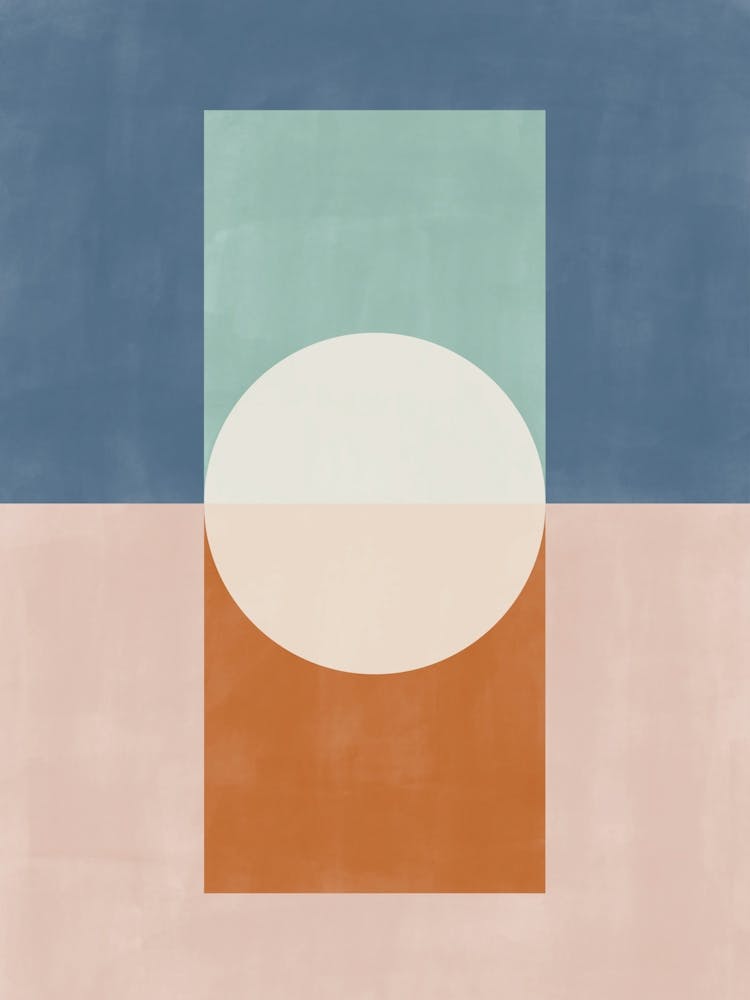 Geometric Terracotta Navy No.1