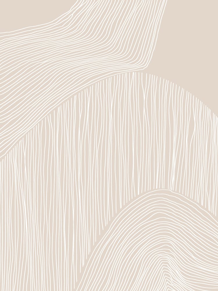 Beige weiße Linienkunst