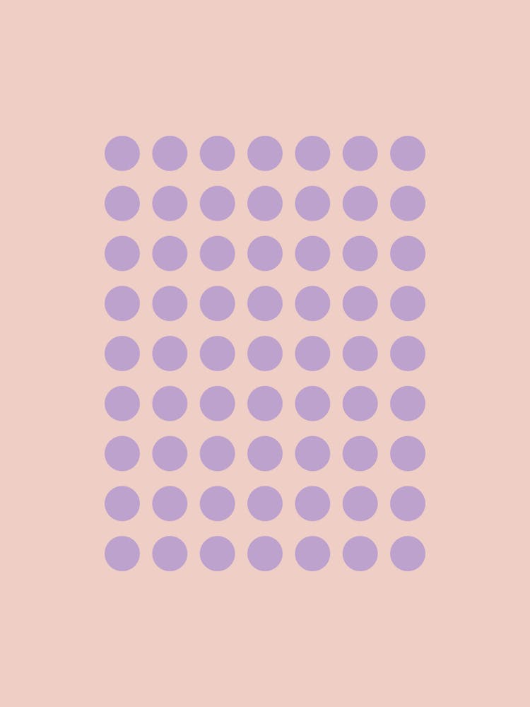 Lavender Geometric Dots Peach And Purple