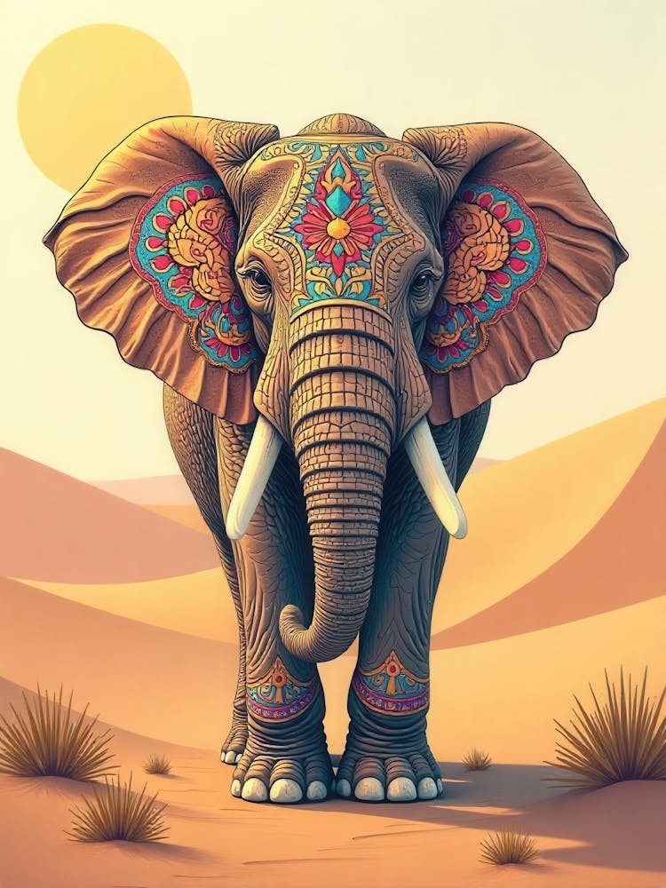 Elephant In The Desert 1