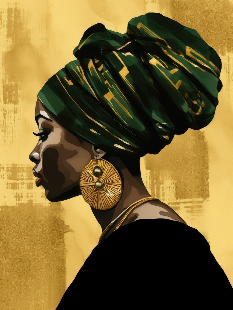 African Woman With Turban 4