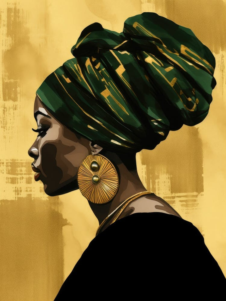 African Woman With Turban 4