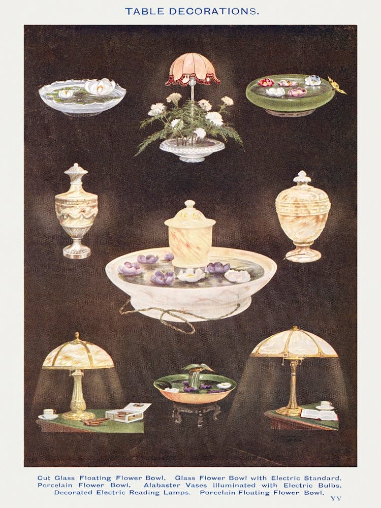 Table Decorations Cut Glass Floating