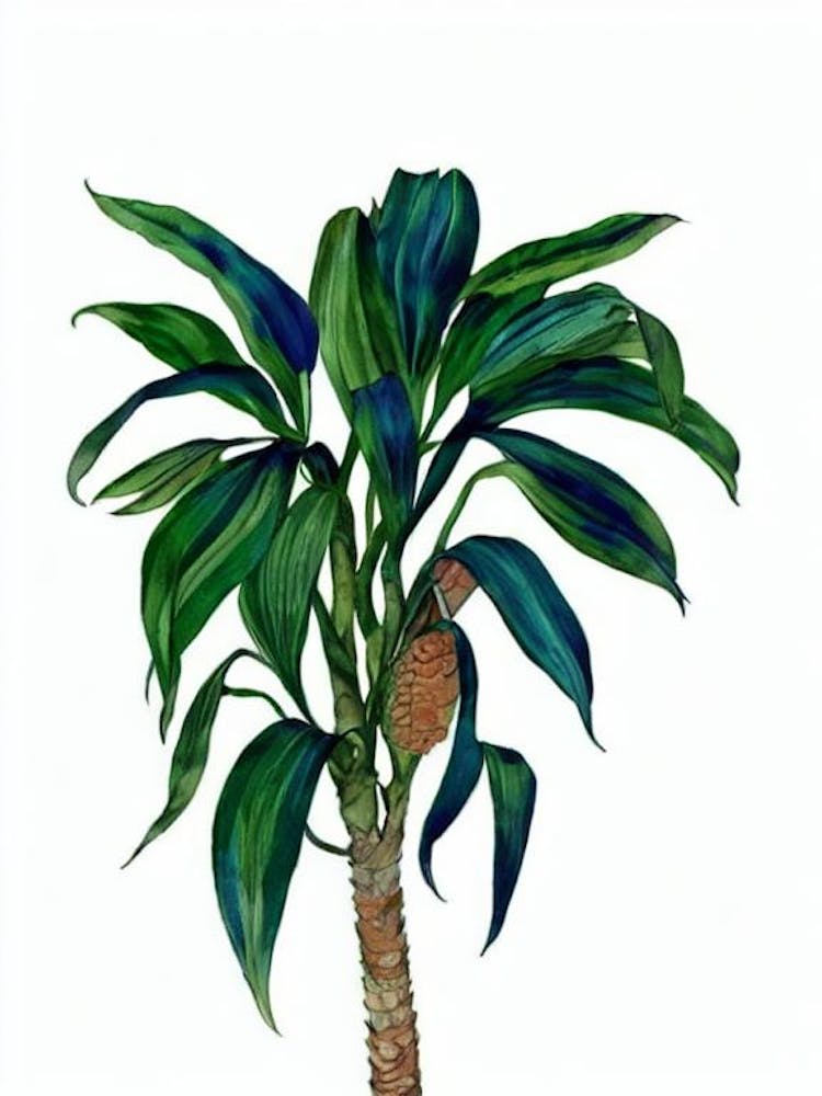 Yucca (Yucca Elephantipes) Aquarell