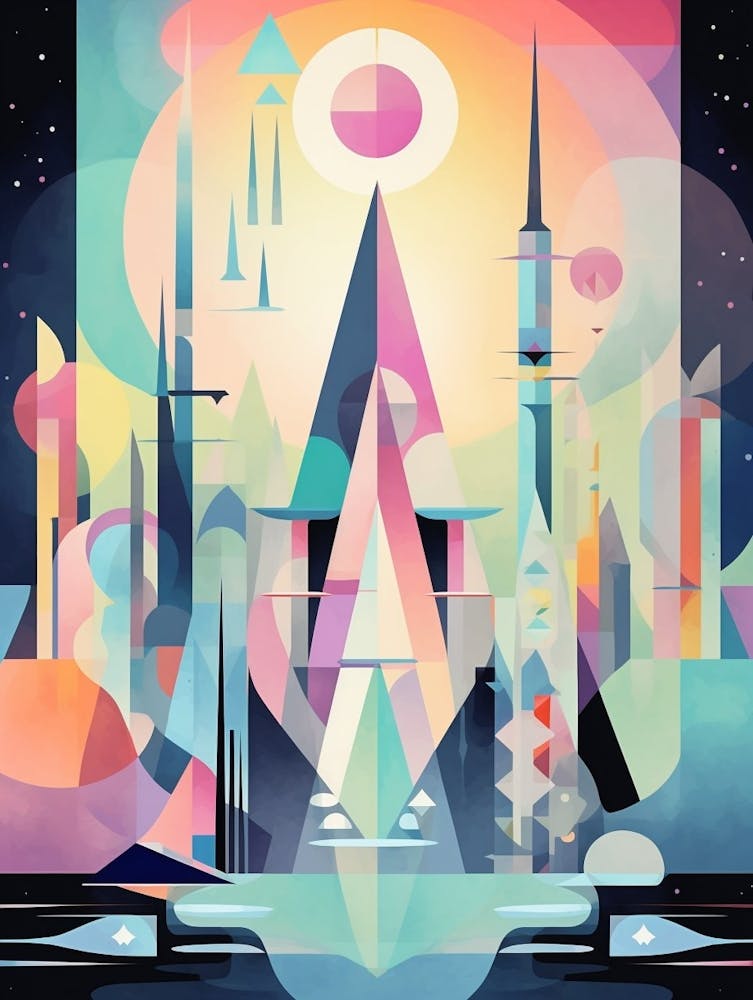 Kosmische Bilder Geometrisch Abstrakt 5