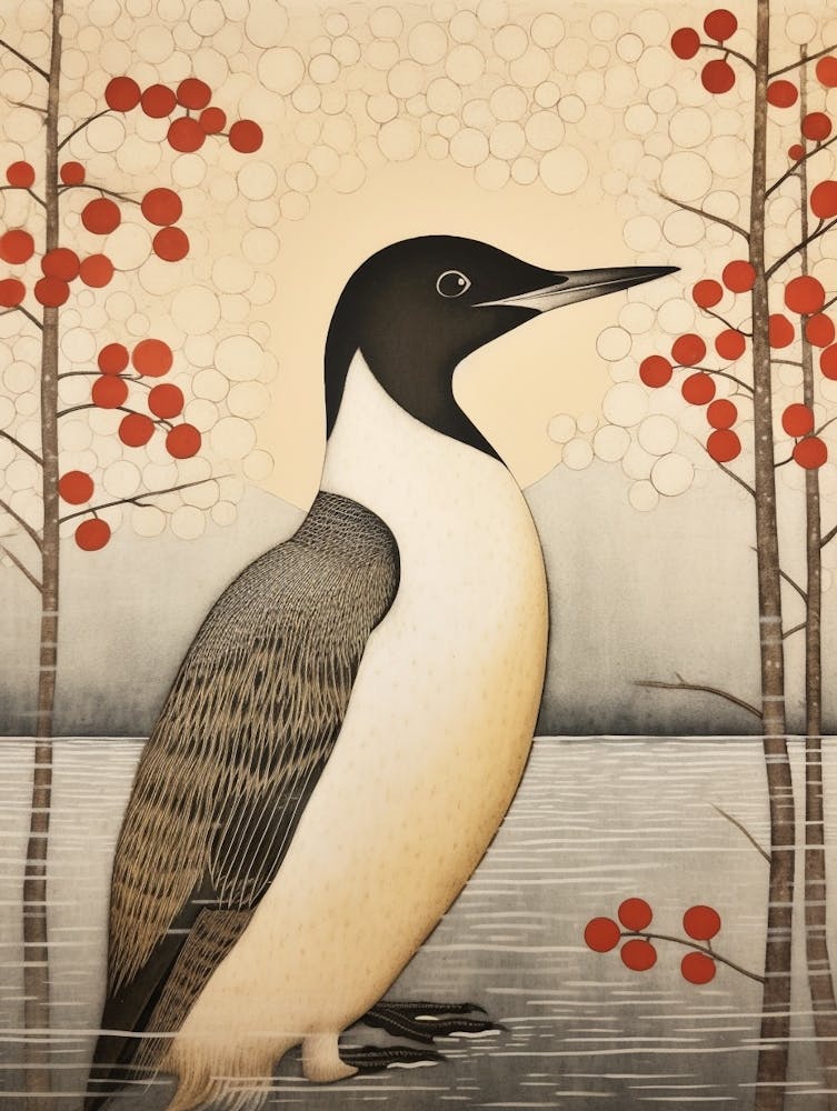 Bird Illustration Loon 2