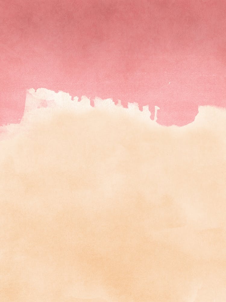 Minimal Landscape Pink And Yellow 01