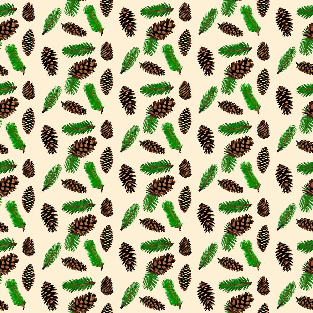 Spruce Sample Christmas Tree Branches Seamless Digital Texture Forest Nature Pattern