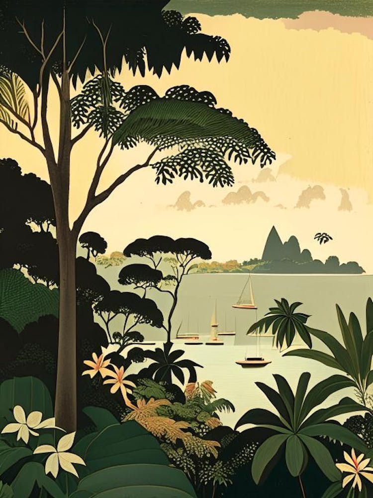 Cebu Island Philippines Rousseau Inspired Tropical Destination