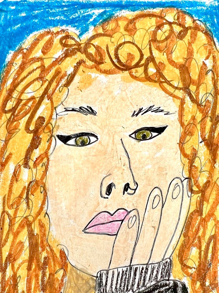 Girl With Curly Hair