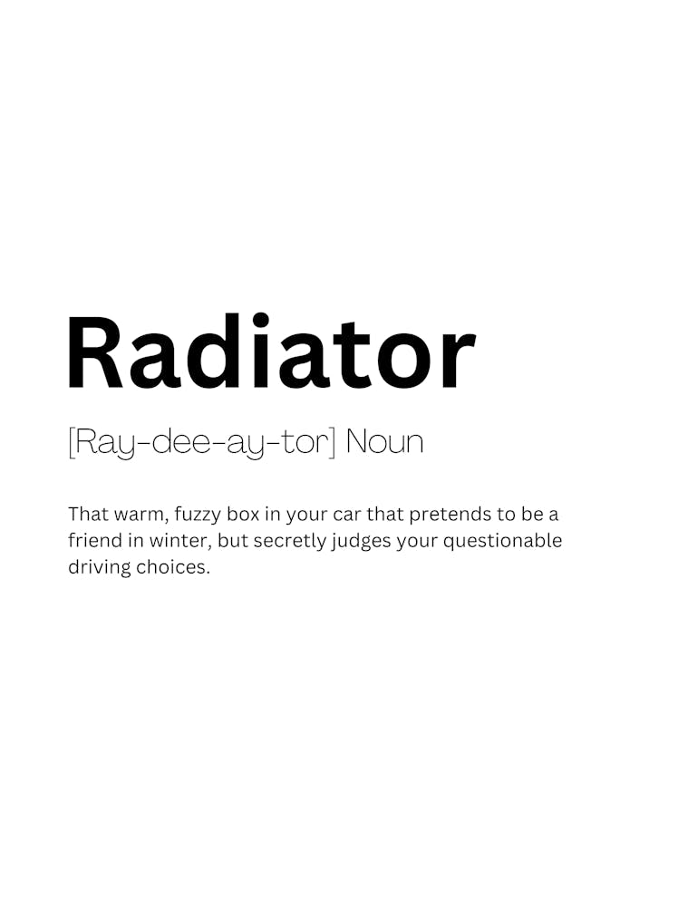 Radiator Definition Meaning