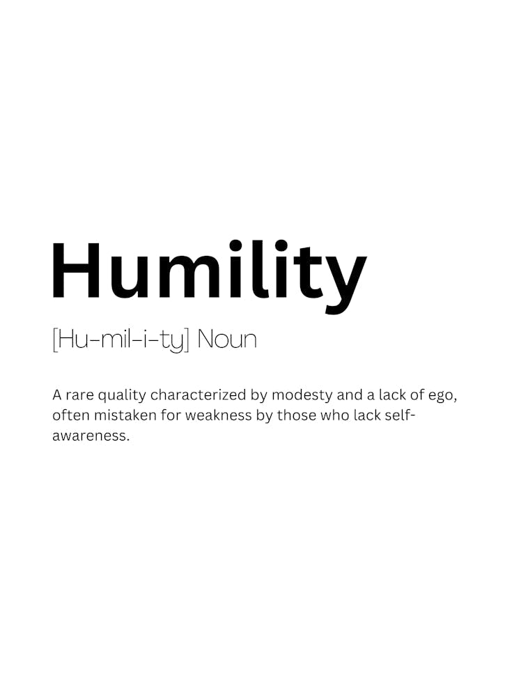 Humility Definition Meaning