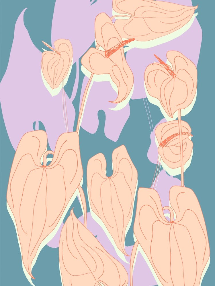 Soft Coloured Leaves