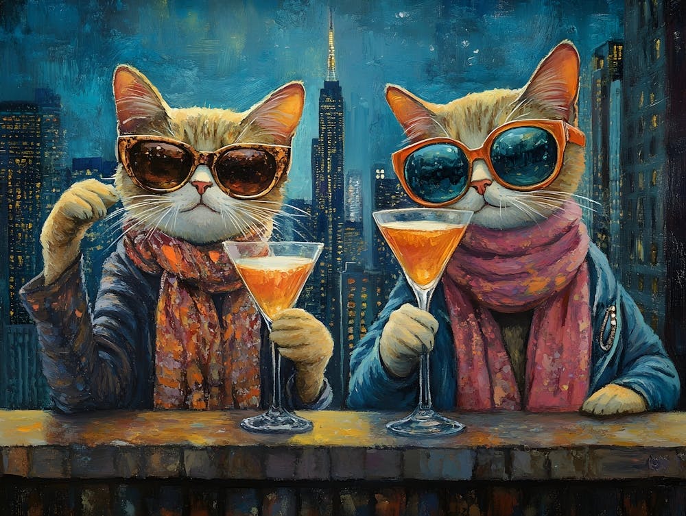Cats At The Rooftop Bar 3