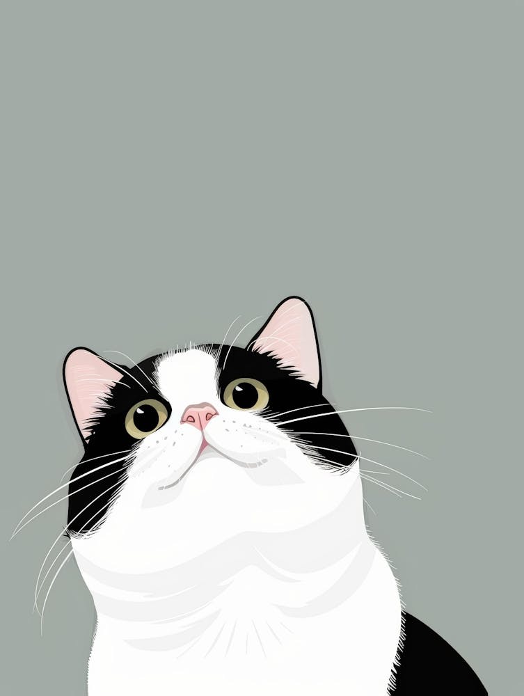 Black And White Cat 10